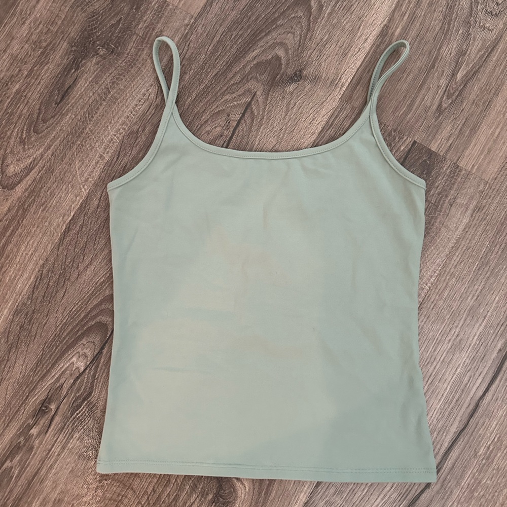 Sage green buttery tank top